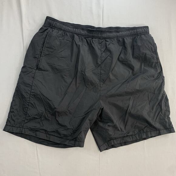 Stussy Shorts Mens Large Black Sweat Drawstring Skate Street Wear Elastic Waist - Picture 1 of 8